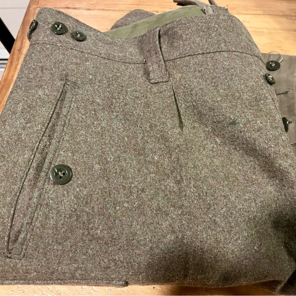 Heavy wool pants